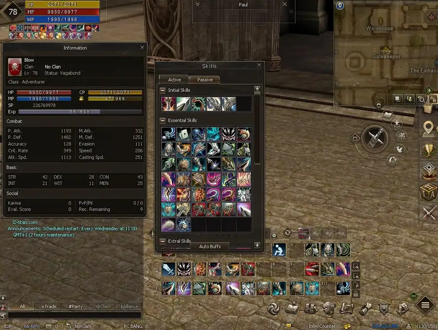 Patch 1.3.1 - Balance PvP y magia - L2Titan